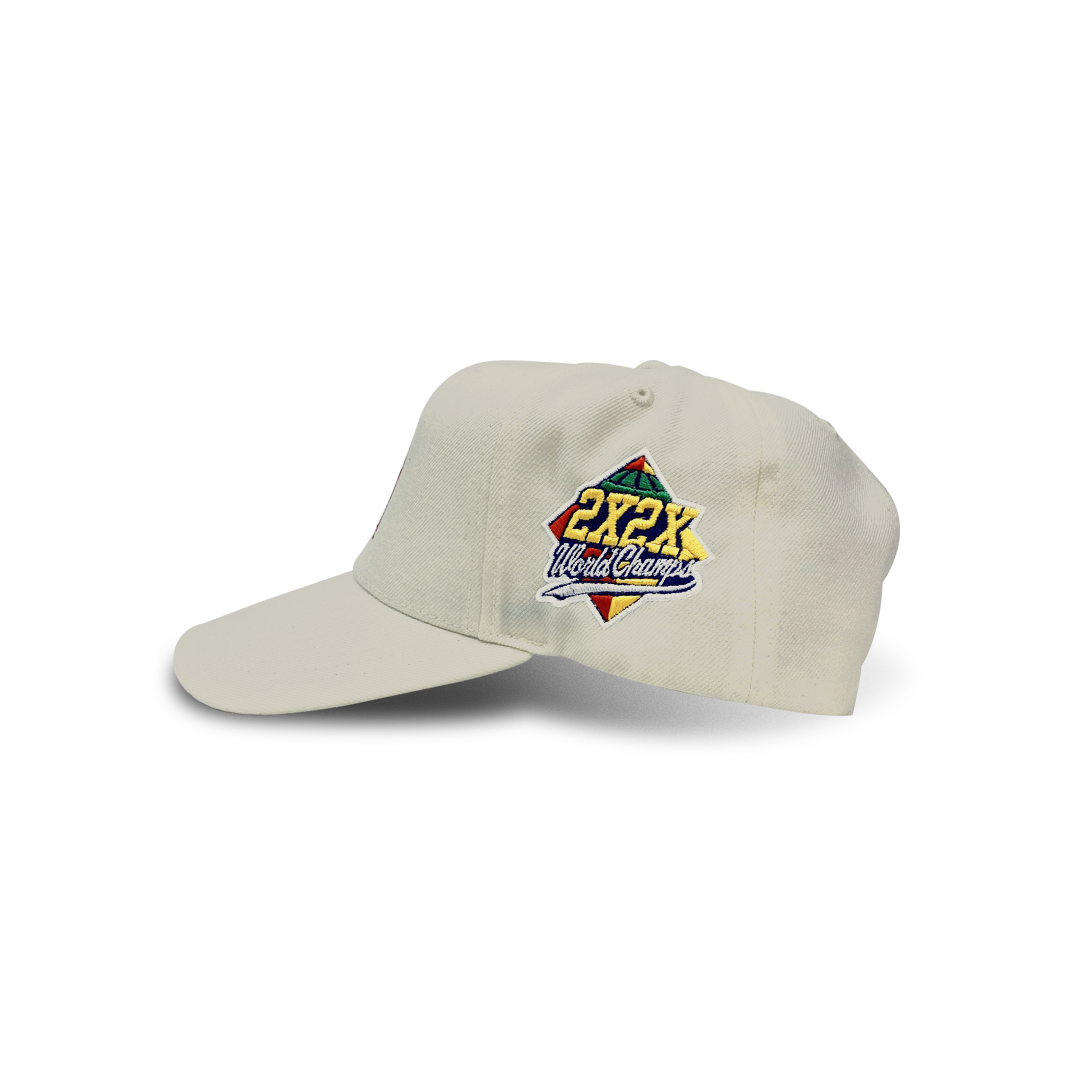 HAT VINTAGE WHITE - 2X2X HAT