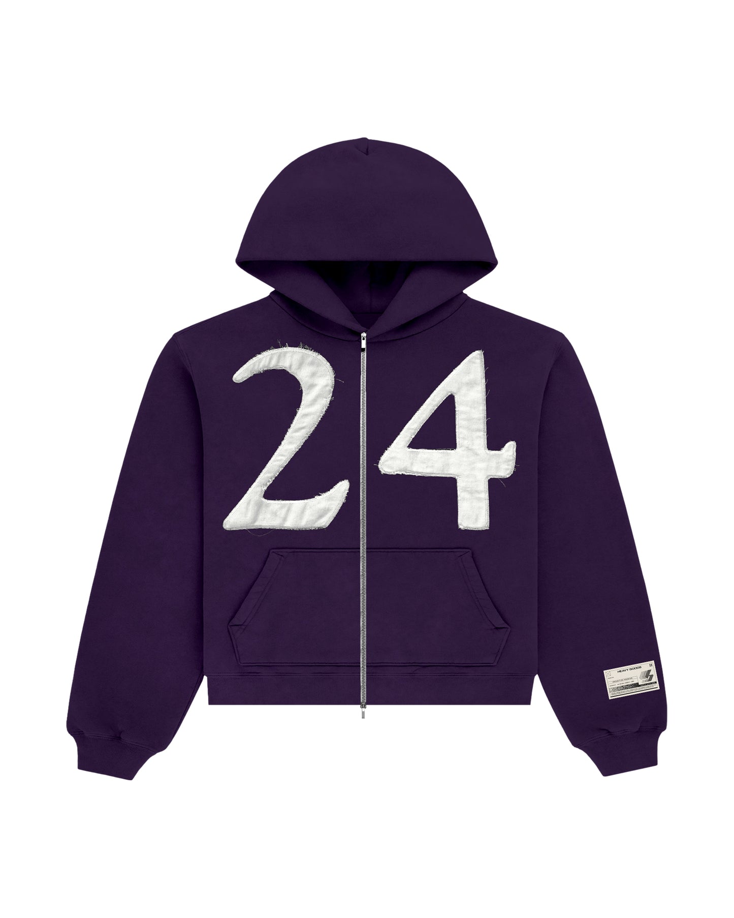 24 PATCHWORK ZIP-UP - PURPLE