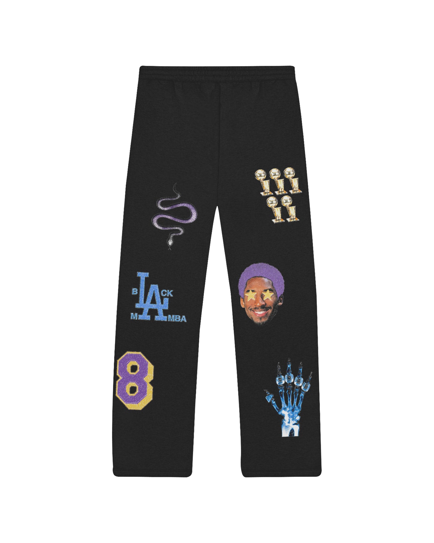 SKETCHED SWEATPANTS - BLACK