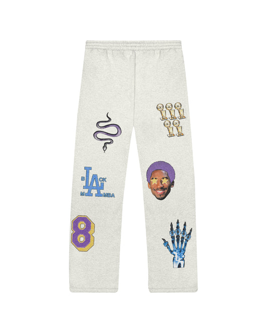 SKETCHED SWEATPANTS - OATMEAL HEATHER