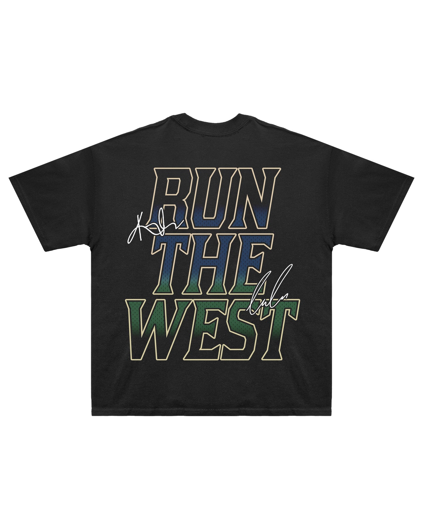 RUN THE WEST - VINTAGE BLACK TEE