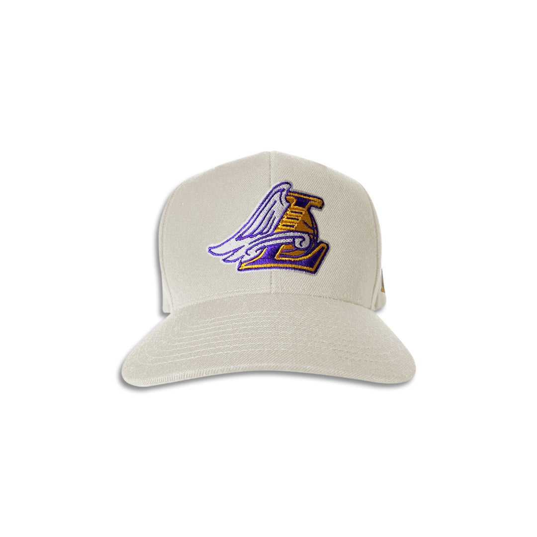 HAT LA ANGEL SNAPBACK - NATURAL WHITE