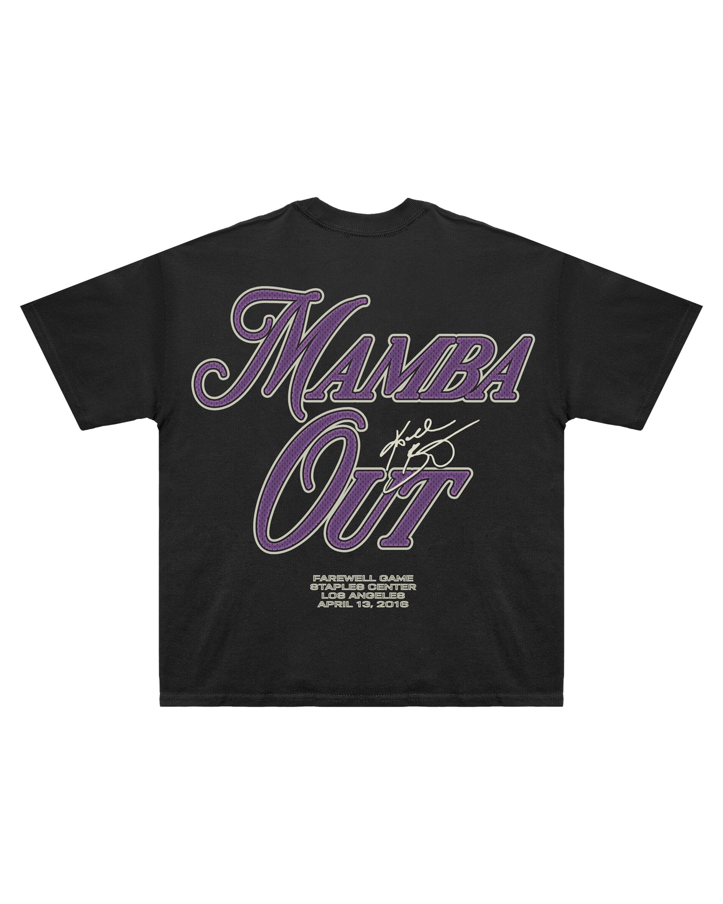 KB FAREWELL TEE - BLACK