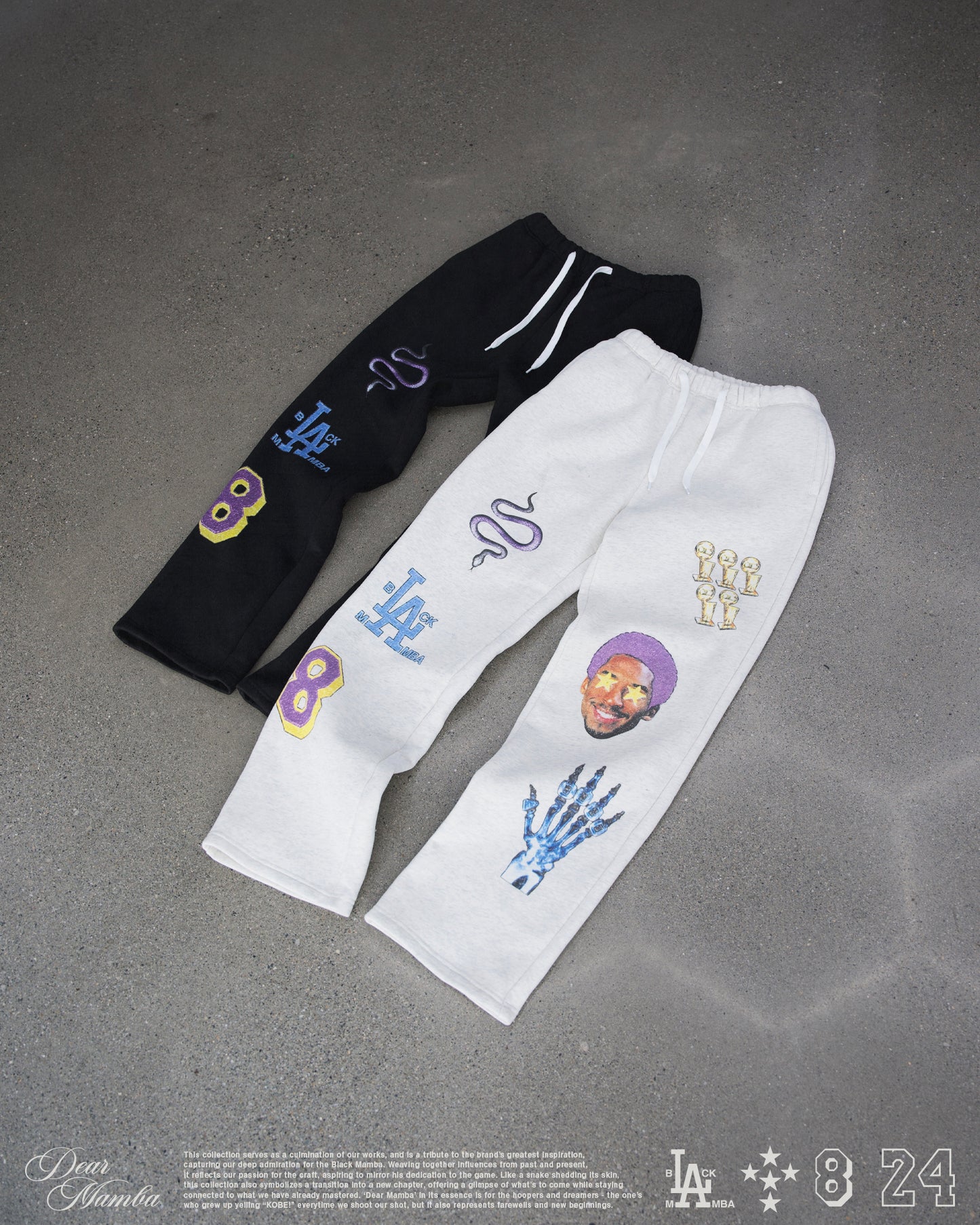 SKETCHED SWEATPANTS - BLACK