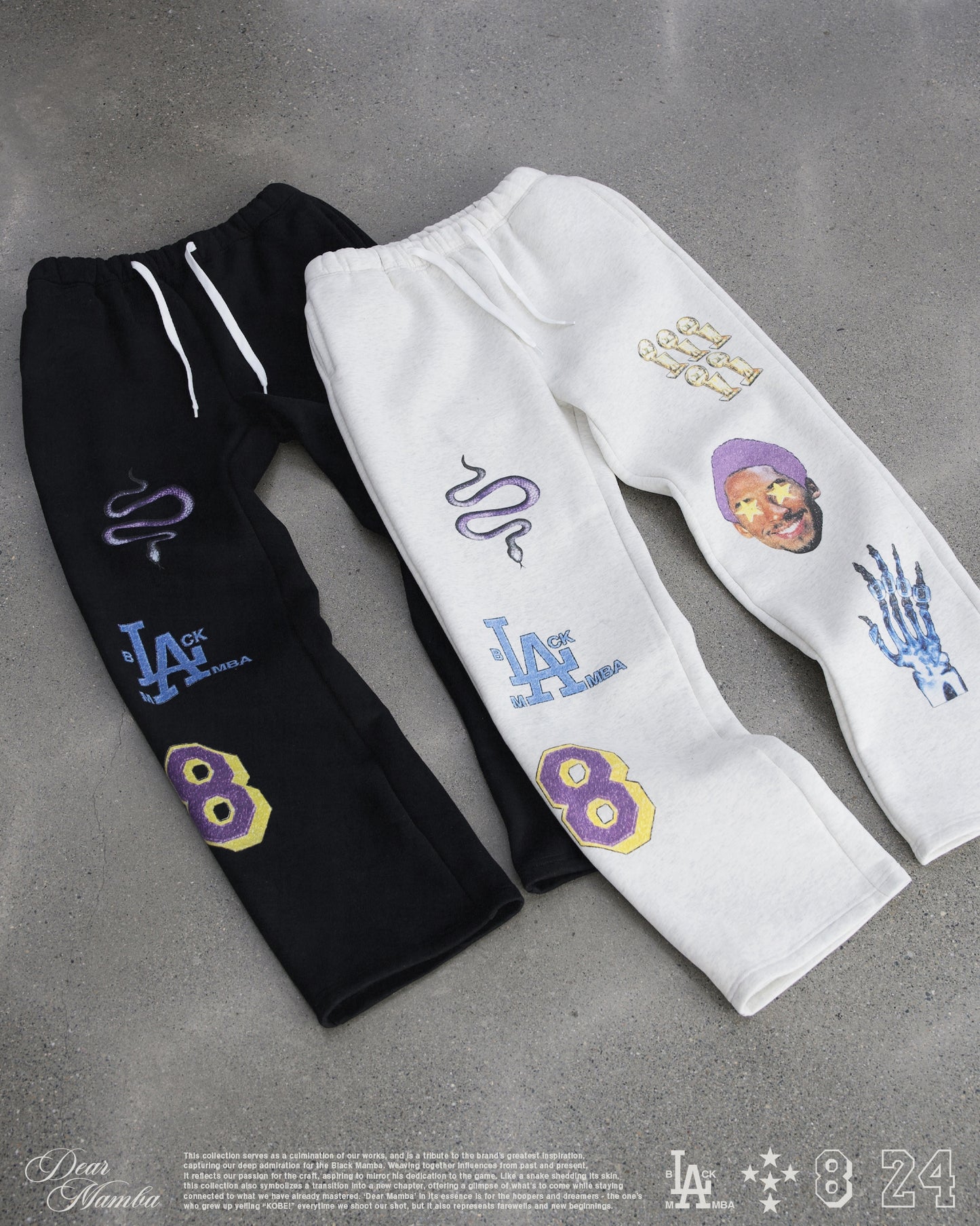 SKETCHED SWEATPANTS - BLACK