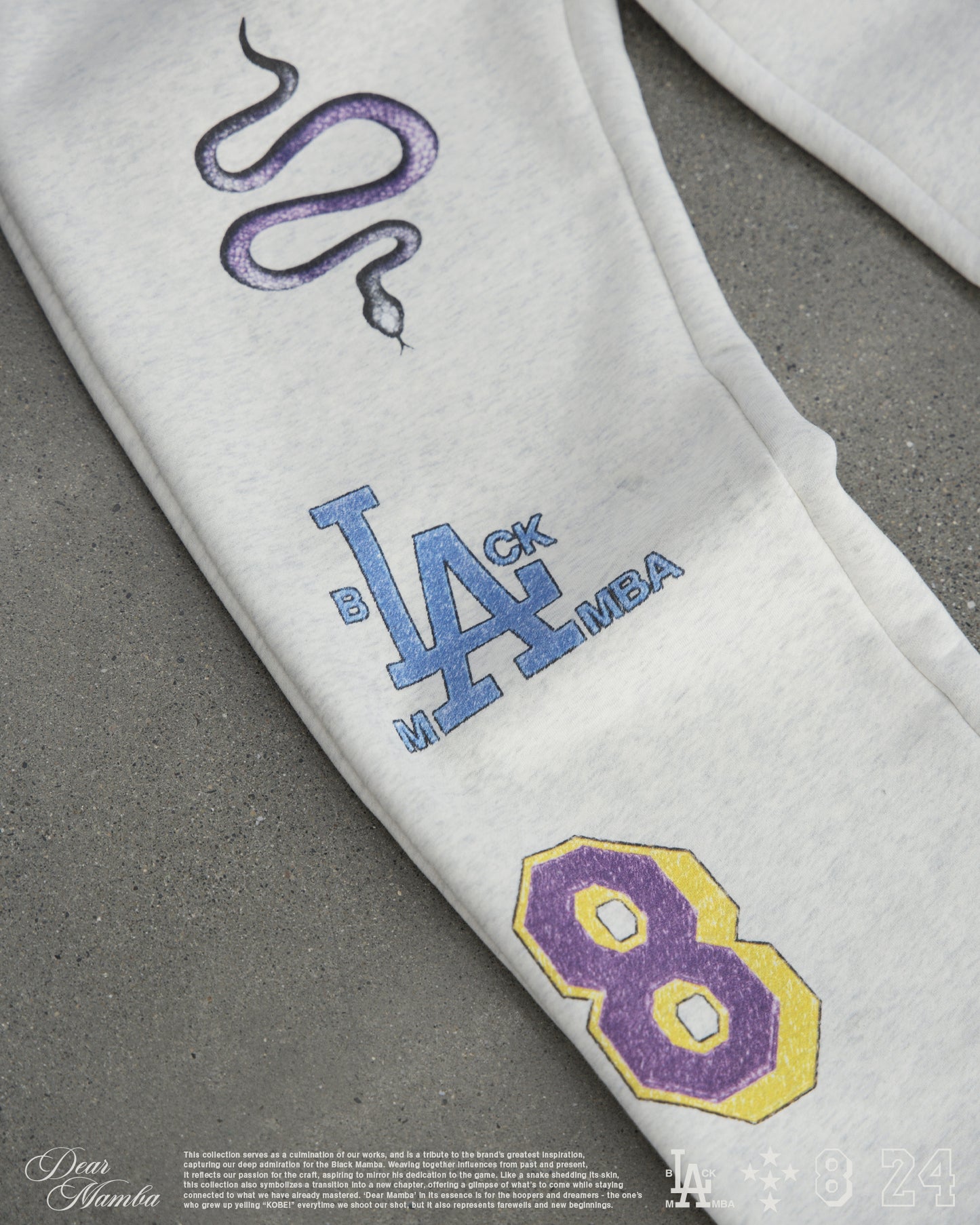 SKETCHED SWEATPANTS - BLACK