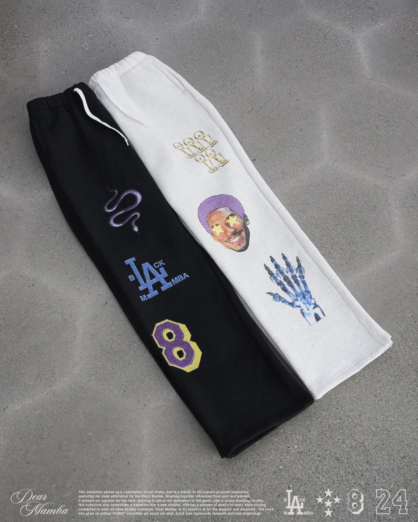 SKETCHED SWEATPANTS - BLACK