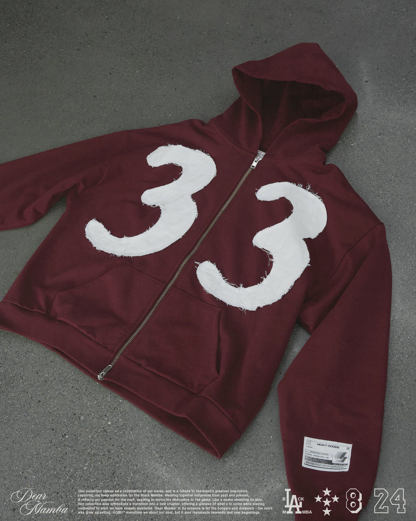 33 PATCHWORK ZIP-UP - BURGUNDY