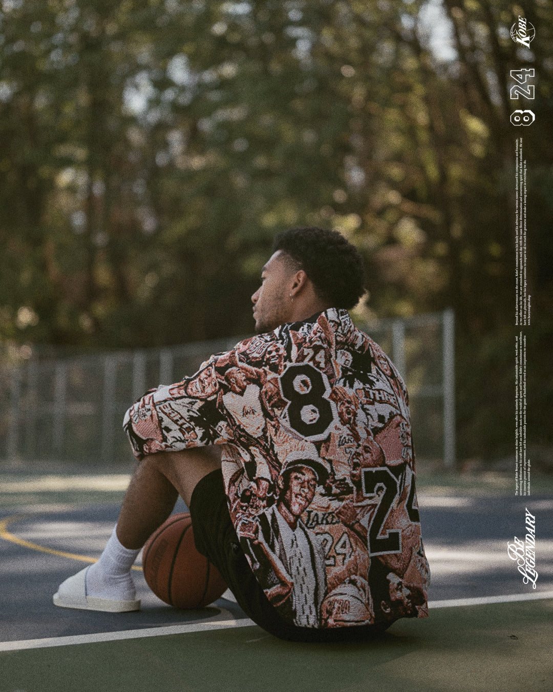 KNITTED HOF LONG SLEEVE - BLACK/WHITE